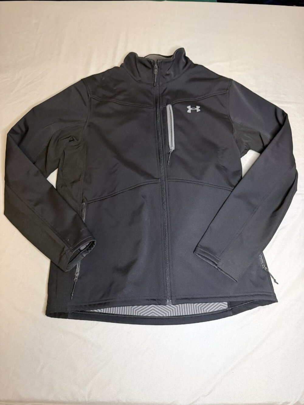 Under Armour Men's ColdGear Infrared Softshell Full Zip Jacket Black L